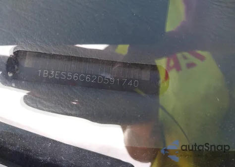 2002 Dodge Neon Sxt из США, поврежденный, VIN 1B3ES56C62D591740